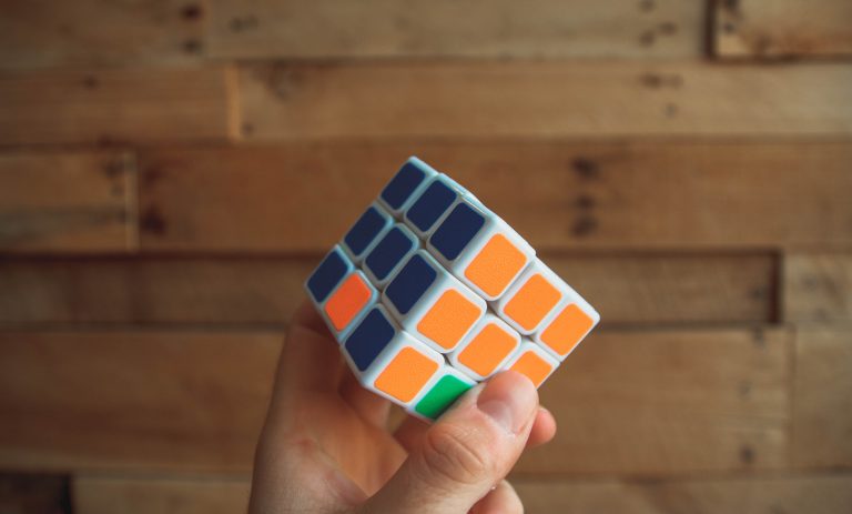 A neonbrand Rubiks Cube