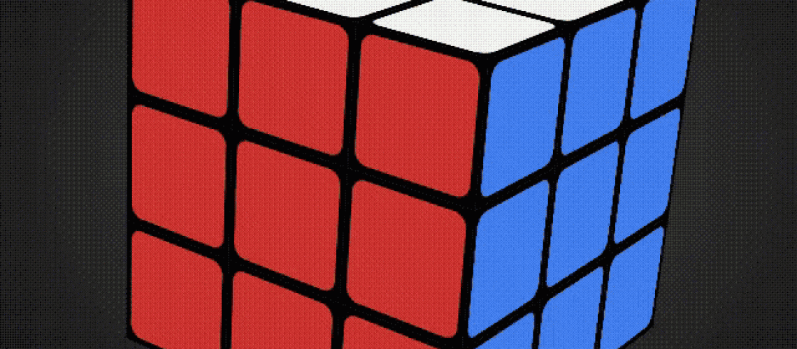 gif if a rubiks cube moving - puzzlcrate